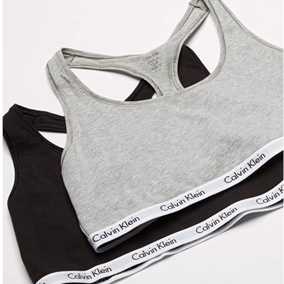 NWT!! Calvin Klein 2pcs Cotton Bralettes - Picture 1 of 2